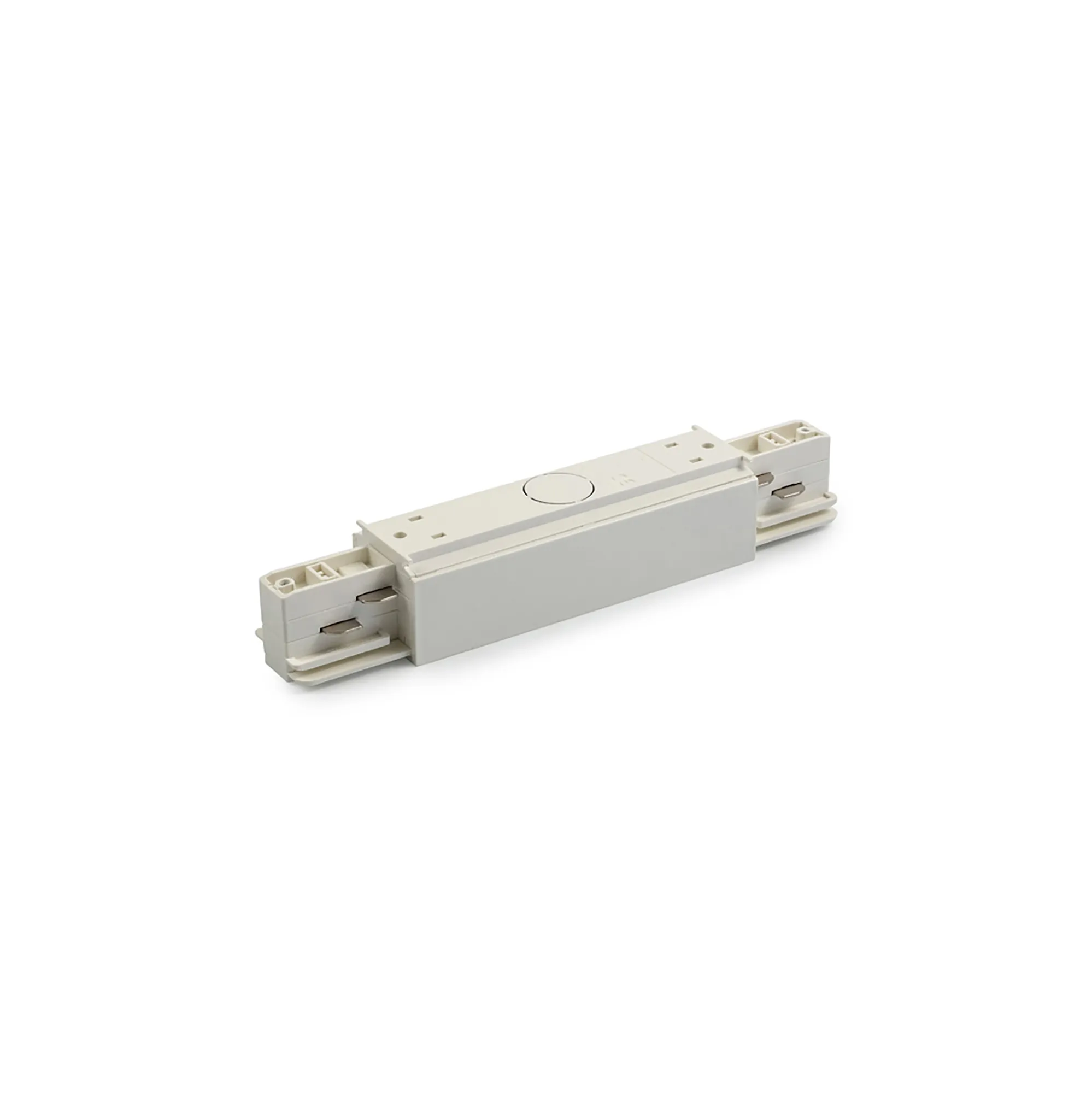 Straight Coupler With Feeding Option 3 Circuit Surface Mounted Track 555 1 1208 1  Eutrac 3 Circuit Surface-White